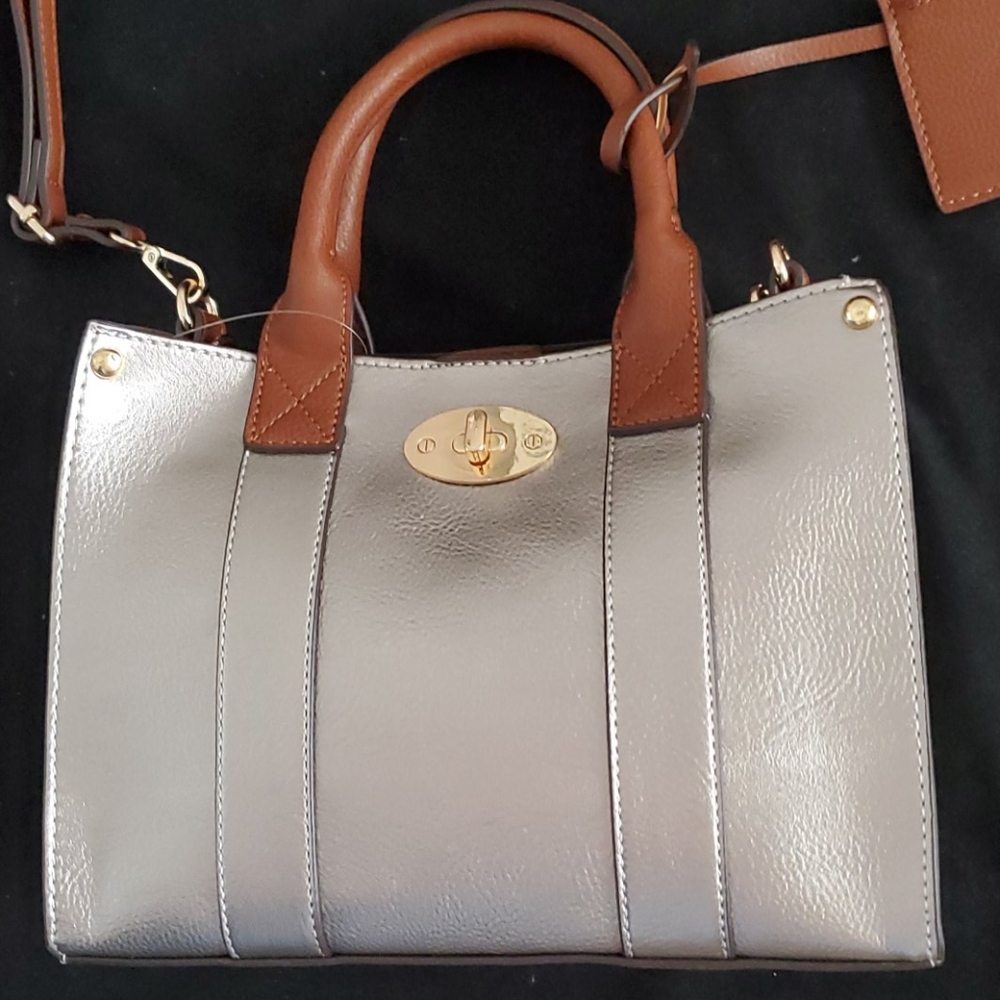 Pewter new three in one purse..